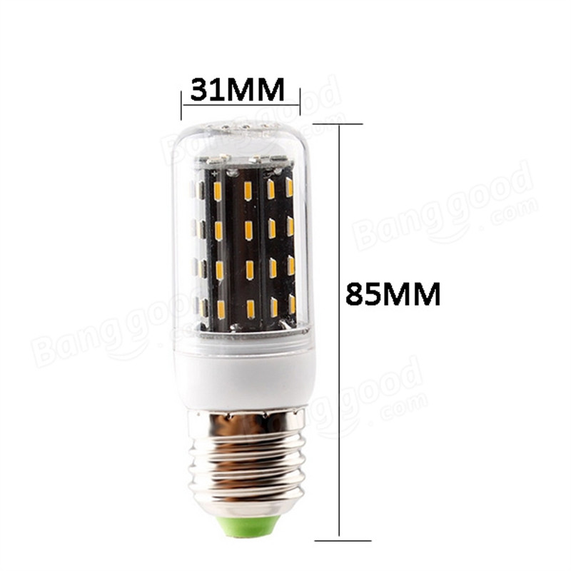 e27 5w led bulb white/warm white 56 smd 4014 corn light lamp ac 220v