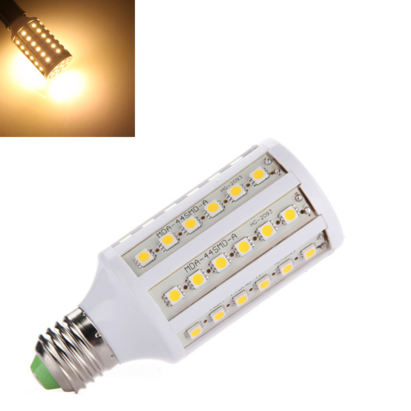 e27 60 led 5050 smd 12w high brightness warm white energy saving corn lights home lighting lamp bulb 220v