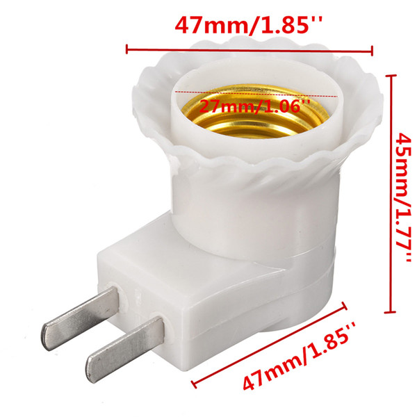 e27 base to ac power 110v 220v led light lamp bulb holder socket adapter converter us/au plug on off switch