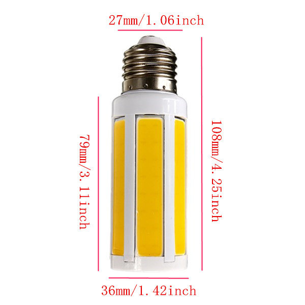 e27 cob chip 108 led smd spotlight corn bulb lights lamp super bright white warm white 220v