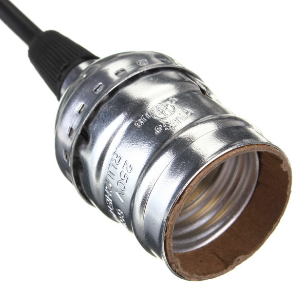 e27 vintage retro lamp base holder pendant bulb light screw socket 4 colors with switch/no switch 110v/220v