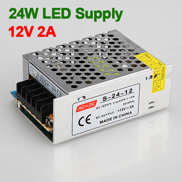 for dc12v 2a 24w regulated switching power supply swich driver voltage transformer for led strip light display 220v