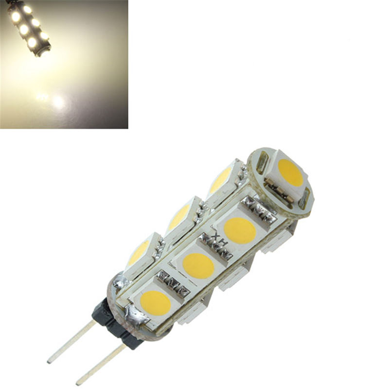 g4 13 smd 5050 led white warm white cabinet marine car auto home boat lights lamp bulb dc12v