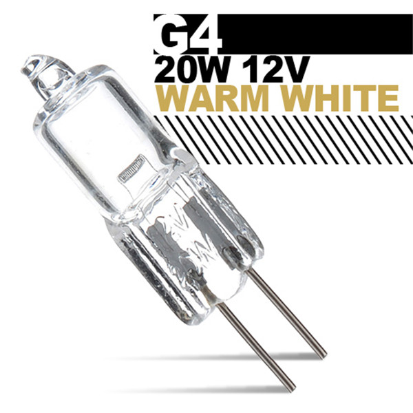 g4 20w halogen lights warm white small landscape lighting lamp bulb dc12v