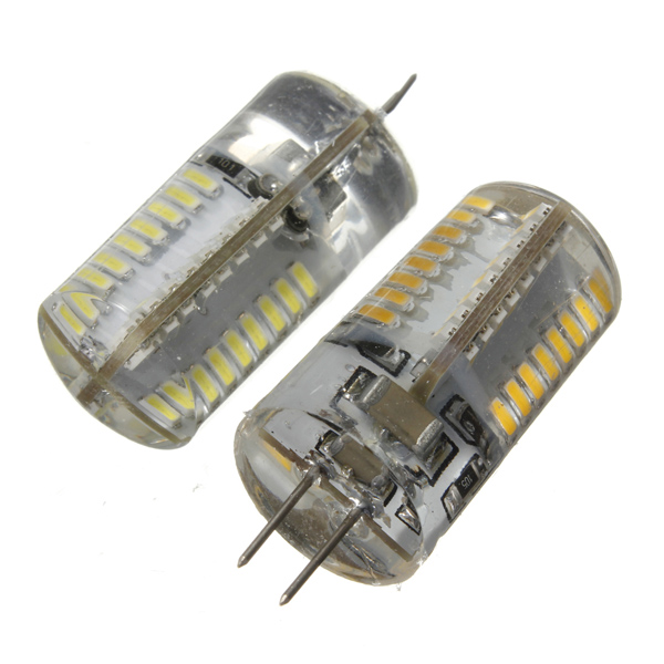 g4 3014 smd 24/48/64 led 2w 3w 5w pure white warm white crystal silicone spotlight cabinet lamp bulb 12v/220v