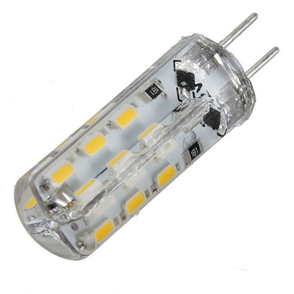 g4 3014 smd 24/48/64 led 2w 3w 5w pure white warm white crystal silicone spotlight cabinet lamp bulb 12v/220v
