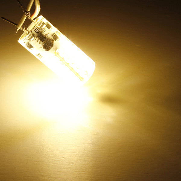 g4 3014 smd 24/48/64 led 2w 3w 5w pure white warm white crystal silicone spotlight cabinet lamp bulb 12v/220v