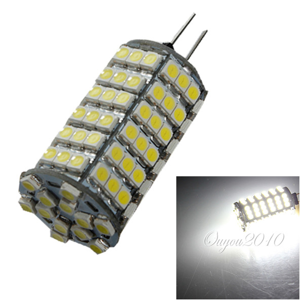 g4 5.5w 120 smd 3528 led energy saving spotlight corn light lamp bulb pure white 720lm dc12v