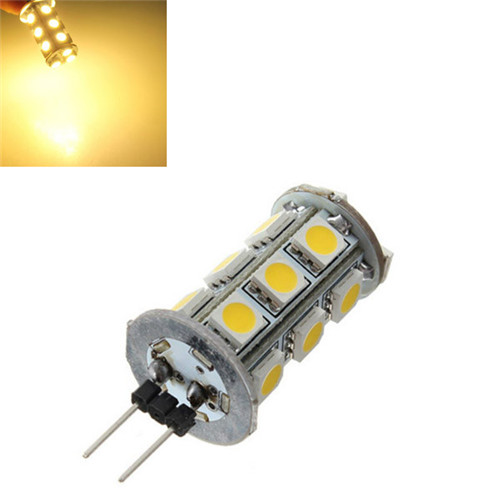 g4 5050 smd 18 led warm white pure white car auto rv marine lights home bulb lamp dc12v