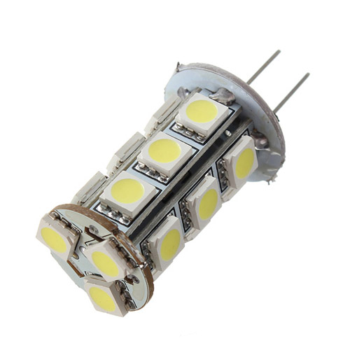 g4 5050 smd 18 led warm white pure white car auto rv marine lights home bulb lamp dc12v