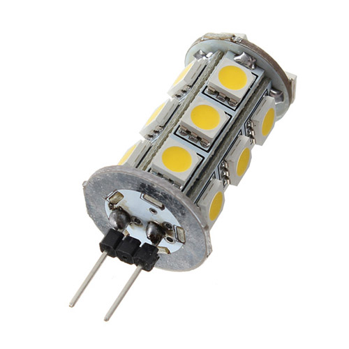 g4 5050 smd 18 led warm white pure white car auto rv marine lights home bulb lamp dc12v