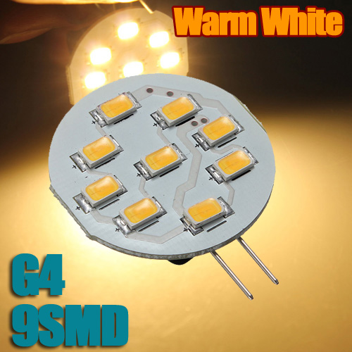 g4 9 led 5630 smd car auto boat cabinet home spotlight warm white pure white lights bulb lamp dc12v