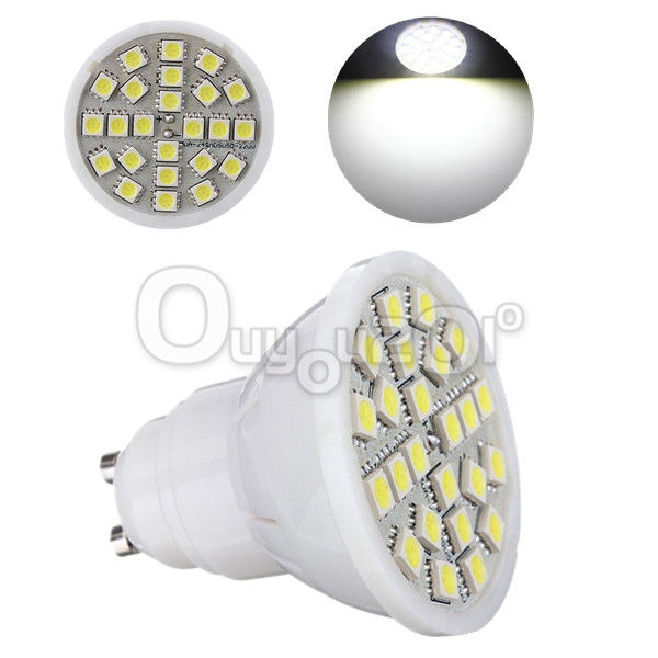 gu10 24 smd 5050 led pure white spotlight spot light home lamp bulb 220v