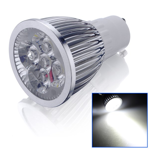 gu10 5w 5 led high power spotlight pure white warm white spot lights lamp bulbs 220v