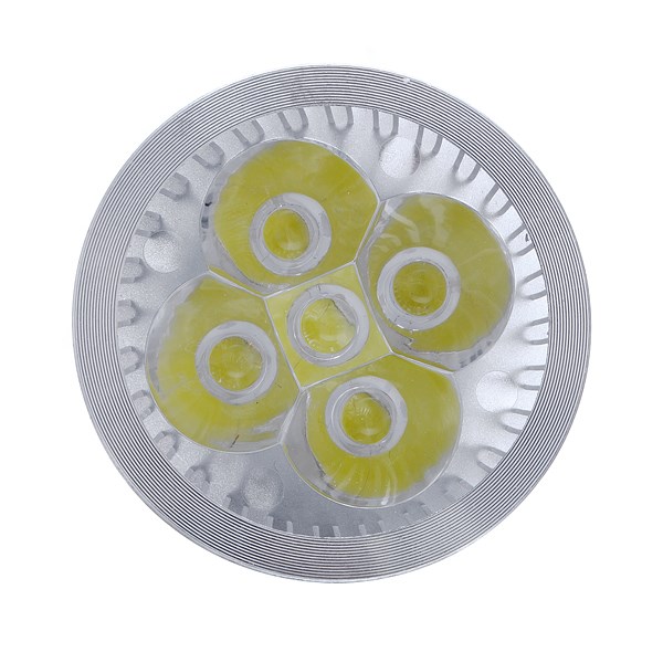 gu10 5w 5 led high power spotlight pure white warm white spot lights lamp bulbs 220v