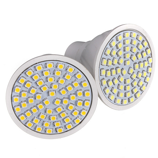 gu10 60 led smd energy saving spotlight home light bulb lamp pure white warm whtie 220v