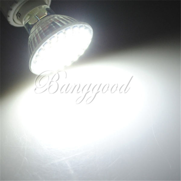 gu10 60 smd 3528 1210 led pure white warm white spotlight spot lights lamp bulb 110v