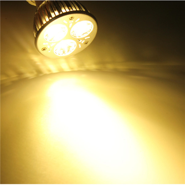 gu10 9w 3 led warm white pure white high power spotlights spot light bulb lamp 85-265v