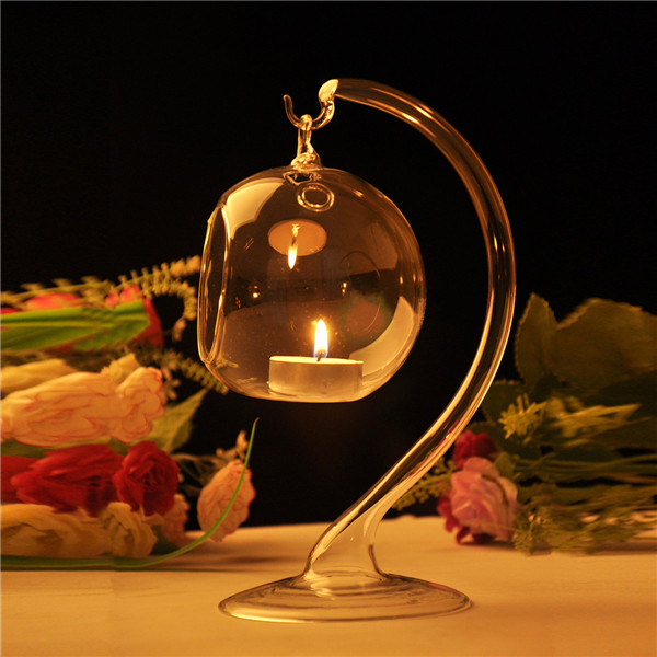 hanging crystal clear glass candle holder tealight candlestick romantic dinner wedding home decoration with stem hanging crystal clear glass candle holder tealight candlestick romantic dinner wedding home decoration with stem