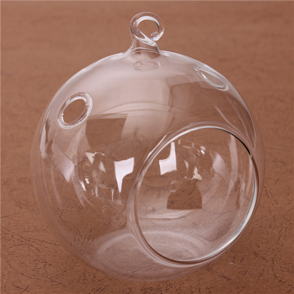 hanging crystal clear glass candle holder tealight candlestick romantic dinner wedding home decoration with stem