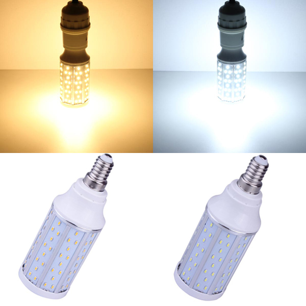 high power e14 10w warm white/white 120 smd 3014 220-240v led corn light lamp bulb