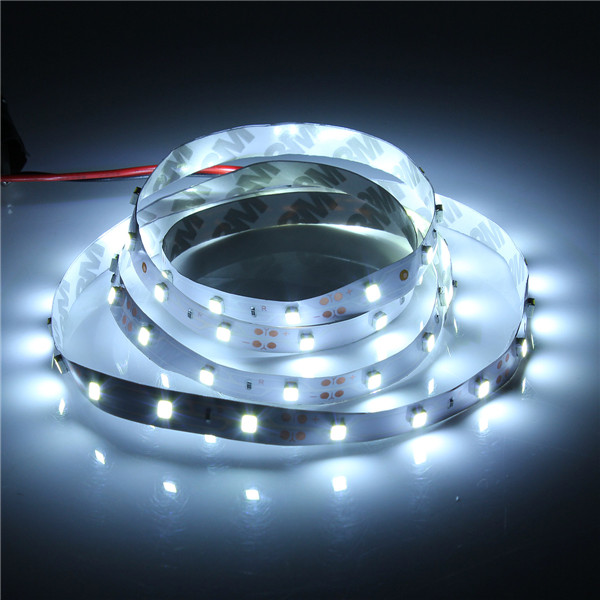 high qualit 1m 60 led 3528 smd non-waterproof/waterproof flexible strip tape light lamp home decor 12v white/red/green/blue/rgb