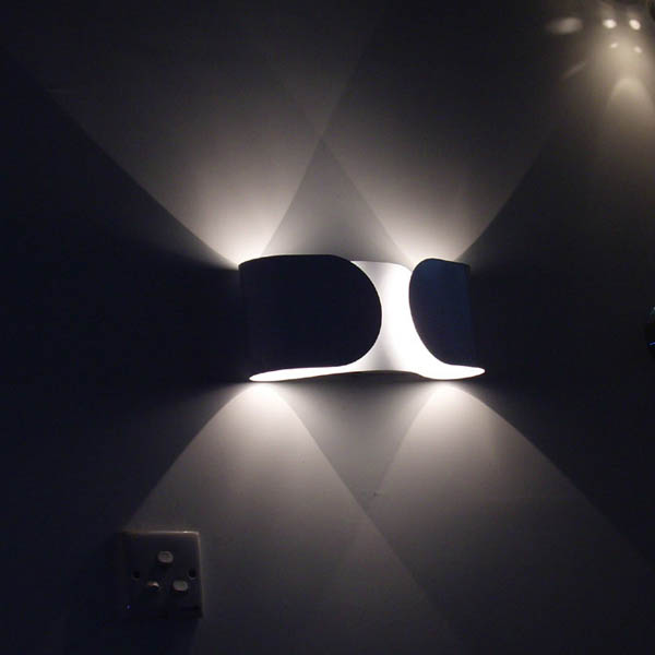 italy design modern fixture white bowknot wall lamp