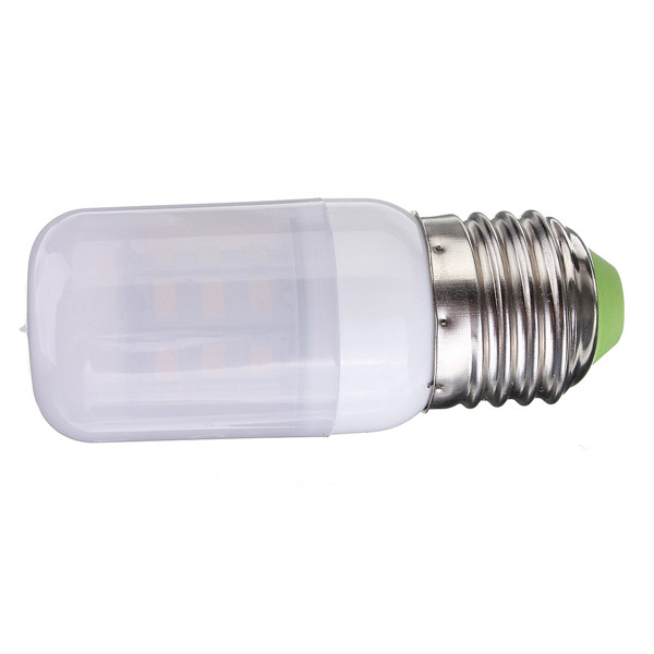 led lamp e27 light 3.5w 27smd 5730 spotlight ac 110v 360 degree corn bulb pure warm white with lampshade