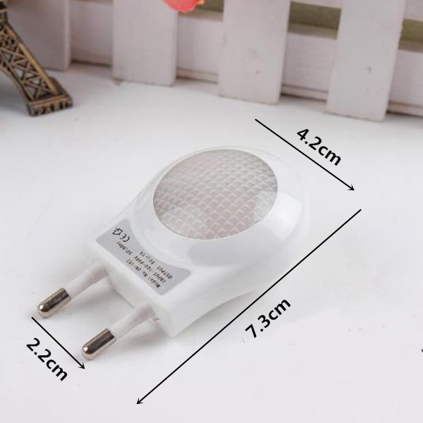 mini led 0.6w night light lighting control auto sensor baby kid bedroom lamp white eu plug
