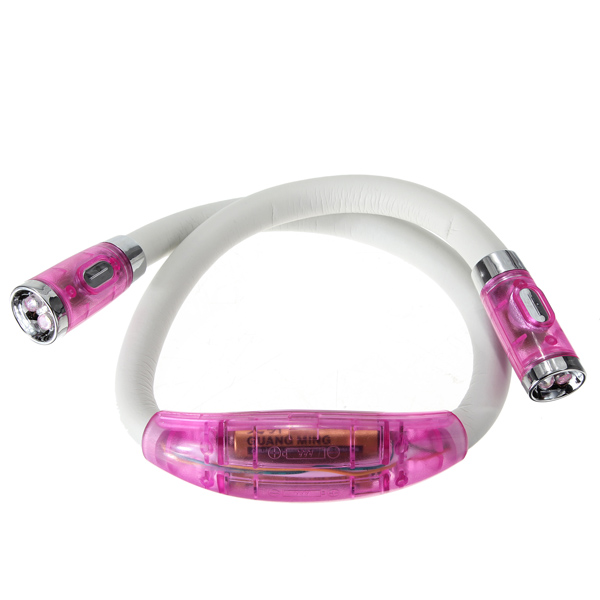 modern design convenient adjustable four modes led flex hands reading book night neck hug light lamp fit for outdoor