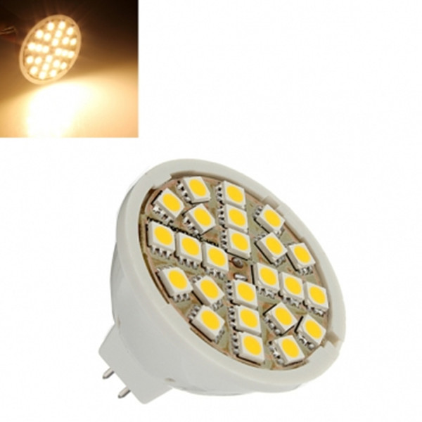 mr16 5w warm white 24 smd 5050 led light bulb lamp spotlight 220v ac
