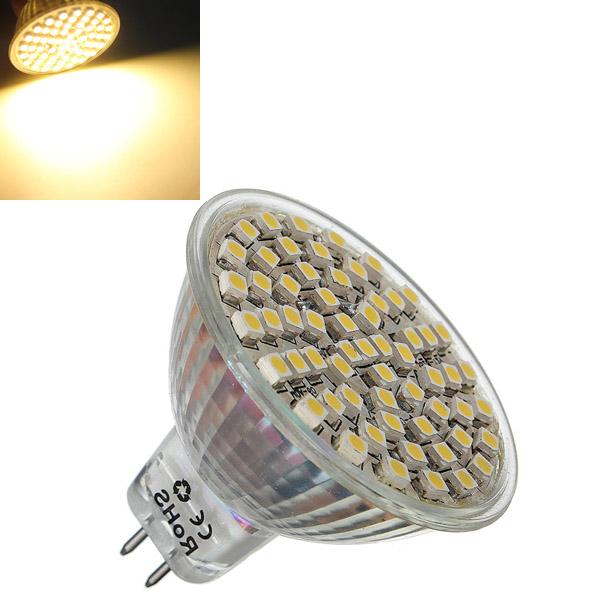 mr16 60 led 3528 smd white warm white energy saving spotlight down spot lights lamp bulb dc12v