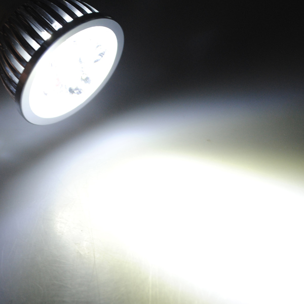 mr16 gu5.3 4 led cold white energy saving spotlight down light lamp bulb 360lm dc12v