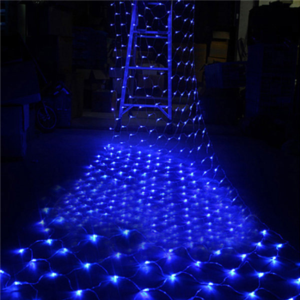 multicolor 1.5m x 1.5m 100 led net string fairy light xmas christmas wedding party holiday outdoor decoration lamp 110v