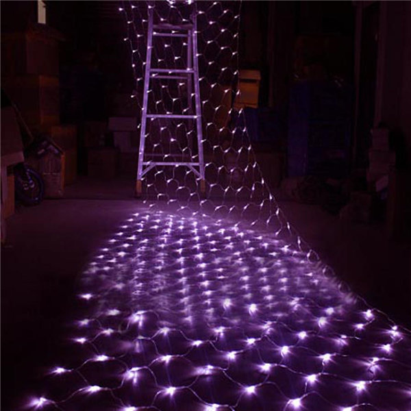 multicolor 1.5m x 1.5m 100 led net string fairy light xmas christmas wedding party holiday outdoor decoration lamp 110v
