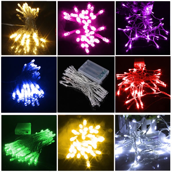 multicolor 30 led battery power operated xmas wedding party string fairy light strip home decoration lamp