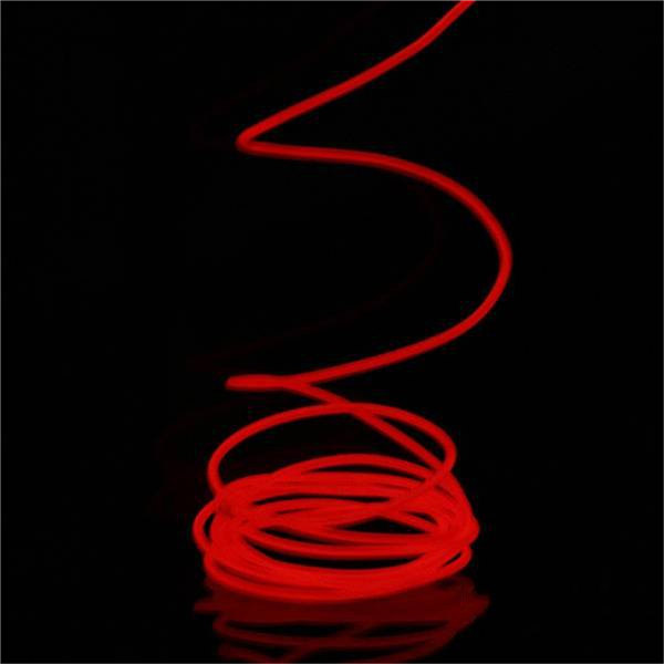 multicolor flexible 5m el wire rope tube strip neon cold light party dance car decor with 12v inverter