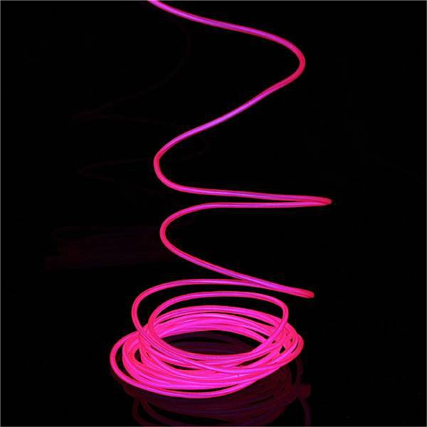multicolor flexible 5m el wire rope tube strip neon cold light party dance car decor with 12v inverter
