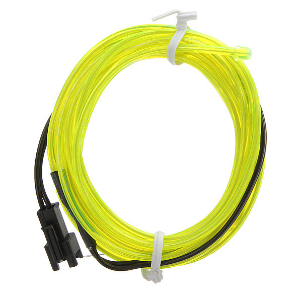 multicolor flexible 5m el wire rope tube strip neon cold light party dance car decor with 12v inverter