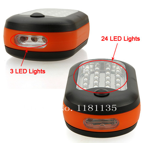 new 27 led hook light magnetic flashlight perfect torch work lamp with magnet and 2 light modes camping outdoor sport