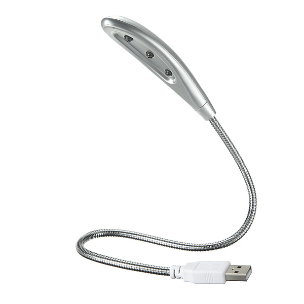 new 3 led usb snake flexible portable night light lamp for notebook pc laptop