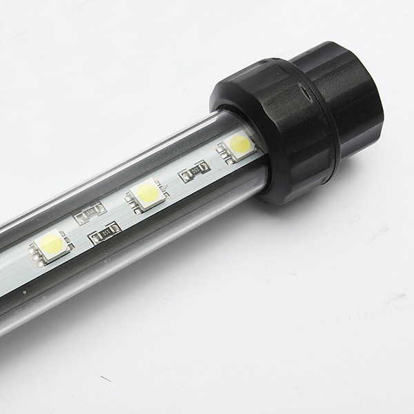 new aquarium fish tank 48cm 21 led 5050 smd bar light clip lamp waterproof underwater submersible decoration lighting blue white