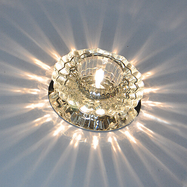 new arrival 5w modern high power fancy crystal led energy saving ceiling lamp fixture warm white light 110-220v