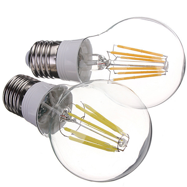 new arrival e27 4w 6w 8w pure white warm white filament led bulb light lamp 110v 220v