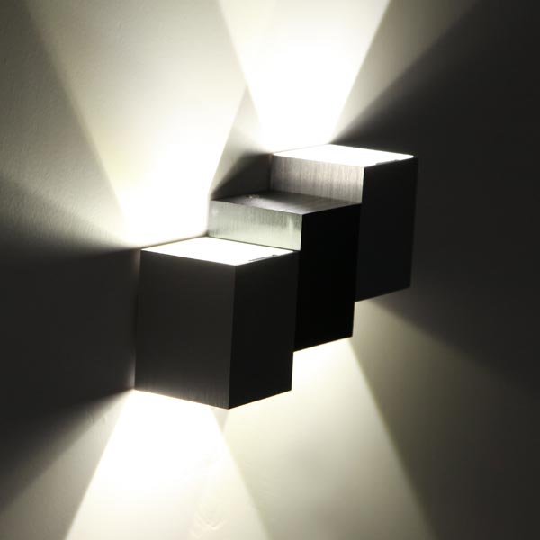 new arrival fashion wall light aluminum 6w white led bedroom wall lamp modern up and down bathroom washroom mirror lighting