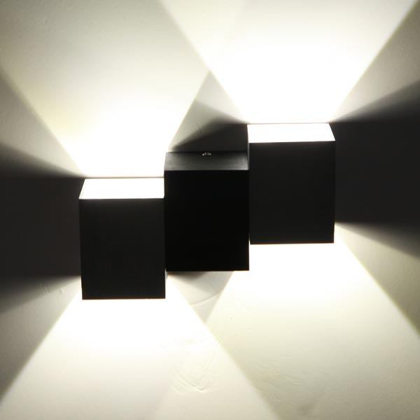 new arrival fashion wall light aluminum 6w white led bedroom wall lamp modern up and down bathroom washroom mirror lighting