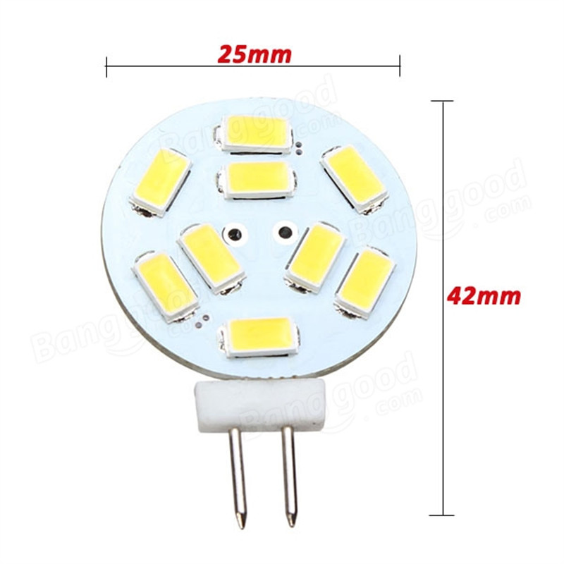 new arrival g4 2w white/warm white 9 smd 5730 led light lamp bulb 12v