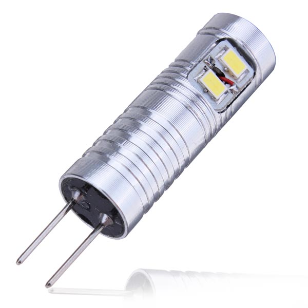 new arrival g4 3w pure white 8smd 3020 led spot light bulbs ac/dc 12v for chandelier crystallights lamp