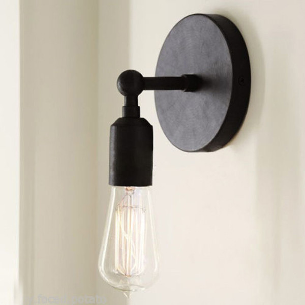 new arrival vintage brief retro style wall light sconce edison bulb lamp 220v suitable for restaurants or home