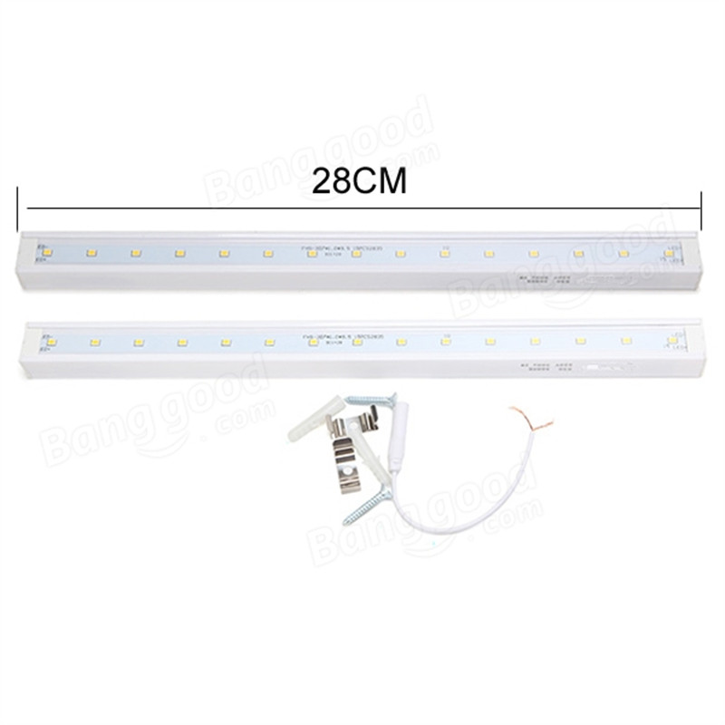 new t5 28cm 3w white/warm white led rigid strip tube light ac 220v